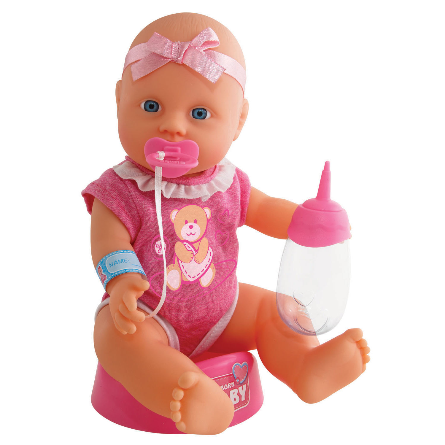 knop opwinding Bot New Born Baby Pop met Accessoires, 4dlg. | Thimble Toys