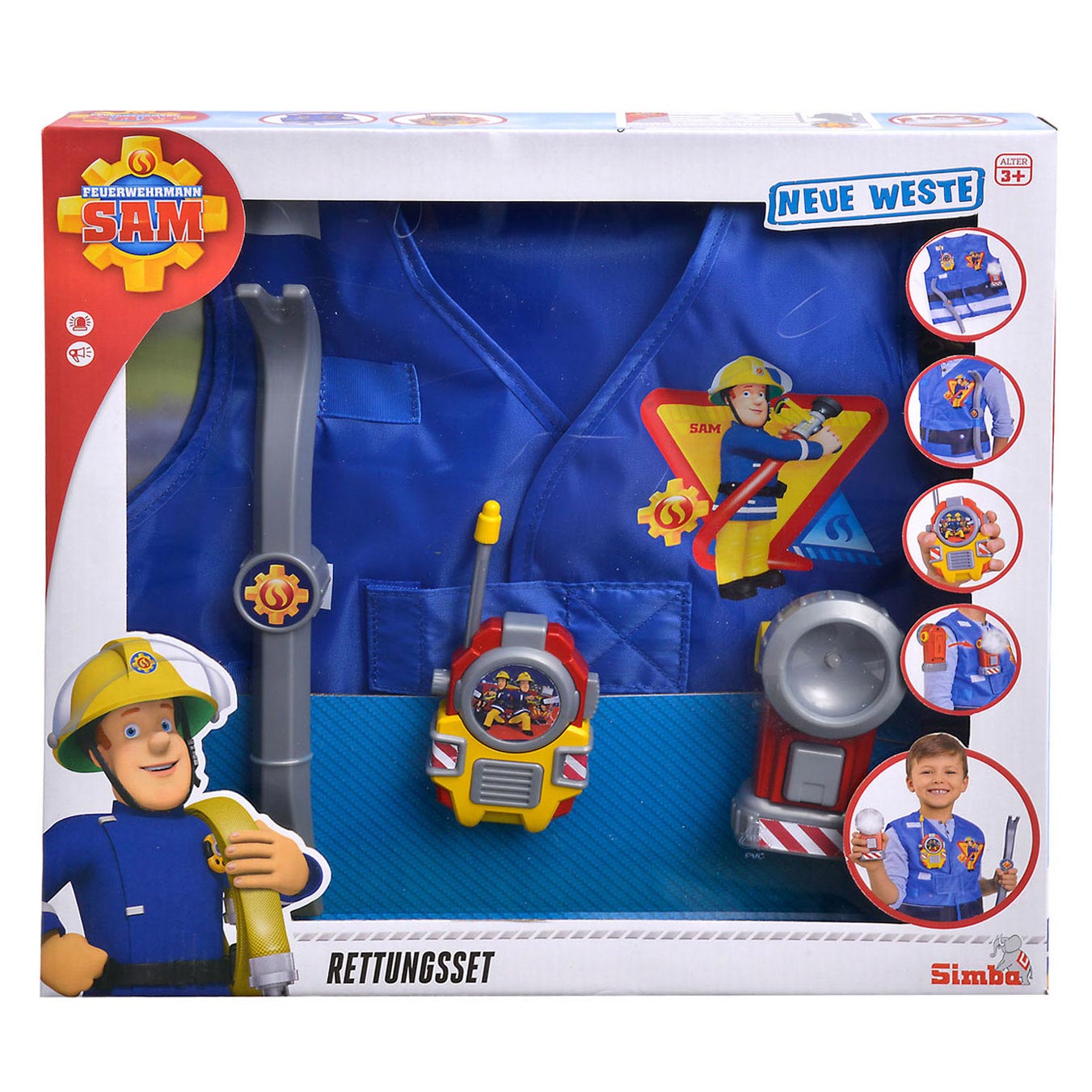 rand fusie koppeling Brandweerman Sam Reddingsvest met Accessoires | Thimble Toys