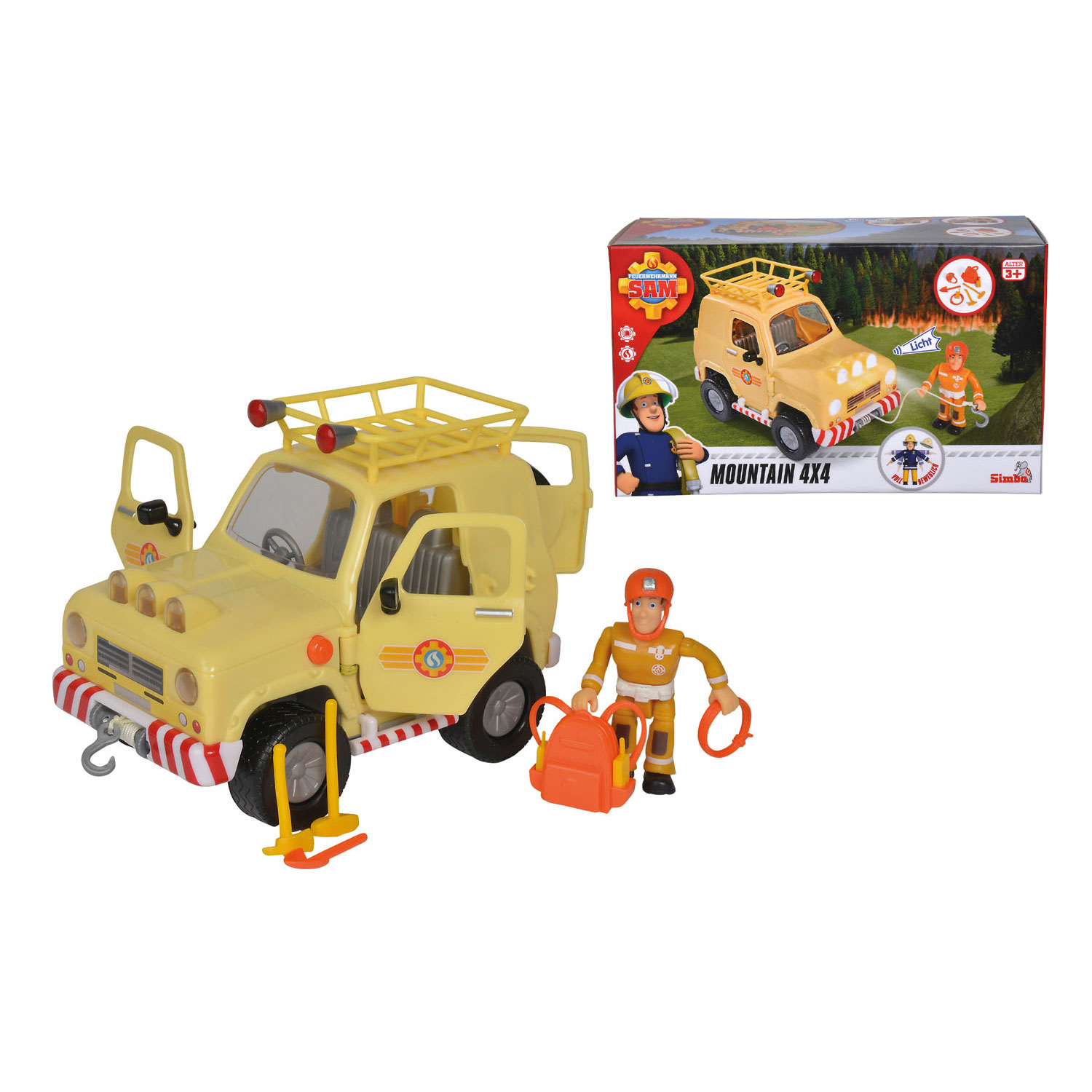 diagonaal Aanval inleveren Brandweerman Sam Mountain Terreinwagen 4x4 | Thimble Toys
