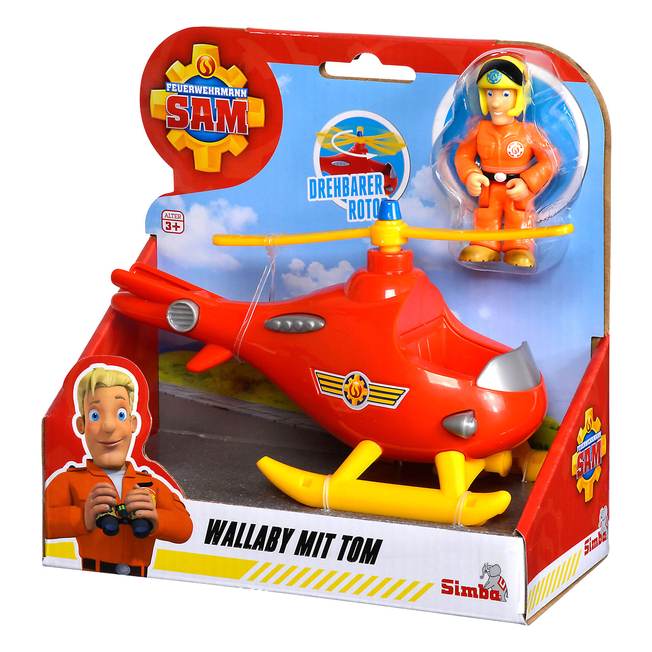 Fireman Sam Wallaby Helicopter Tom Thomas | Thimble Toys