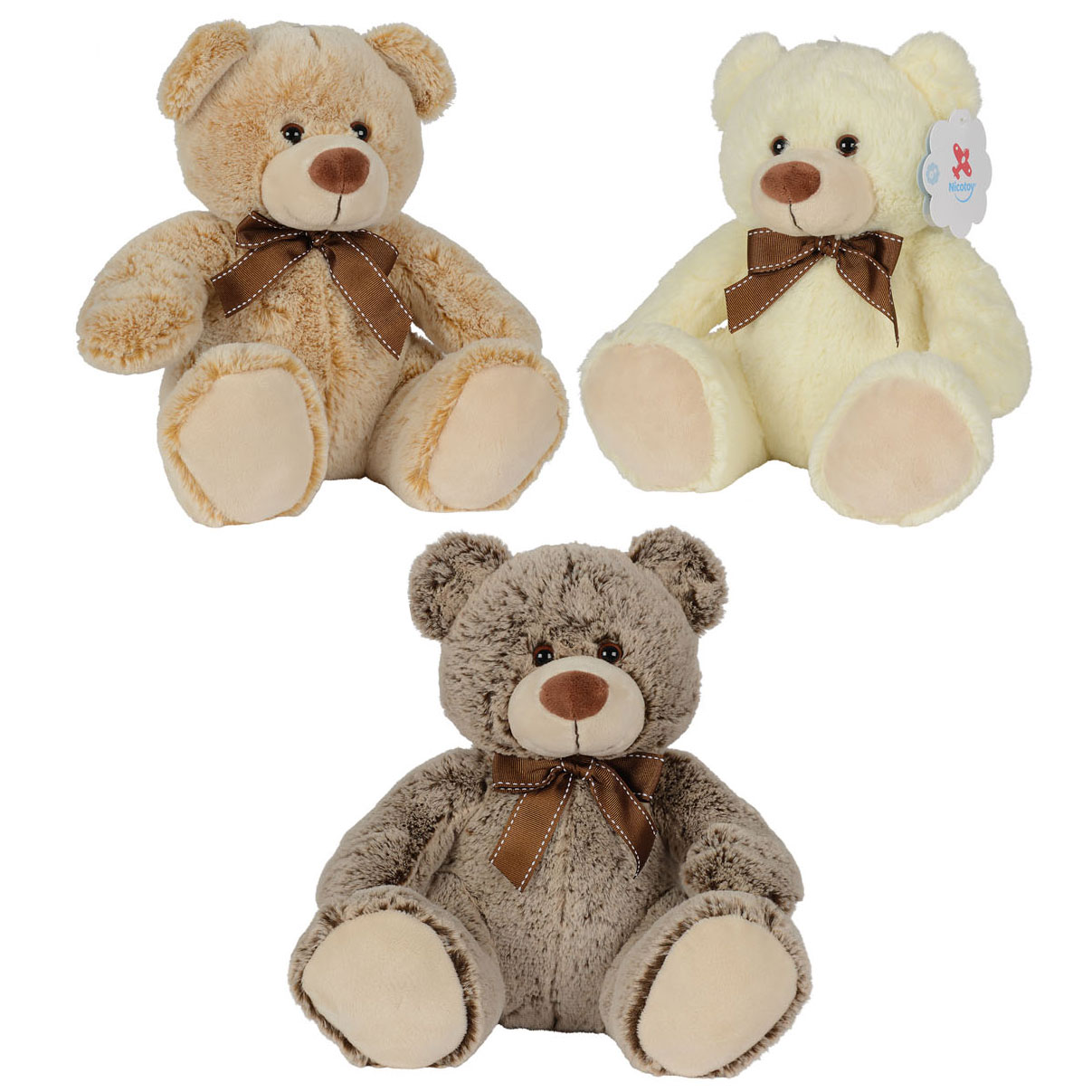 Durf gebied Portugees Nicotoy Plush Teddy Bear, 25cm | Thimble Toys