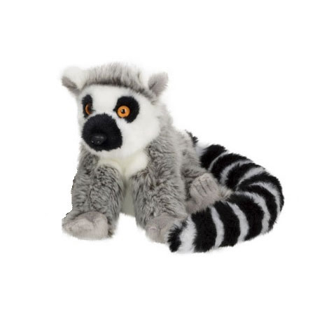 in de rij gaan staan blok Publiciteit WWF Plush-Ring-tailed lemur monkey, 15 cm | Thimble Toys