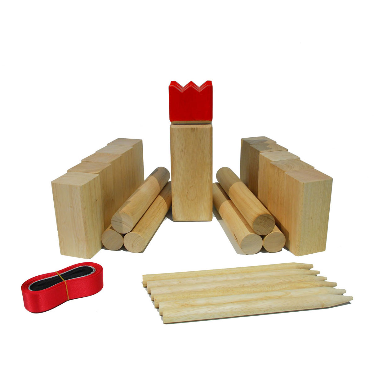 Ringlet Rood acre Professional Rubberwood KUBB Set | Thimble Toys