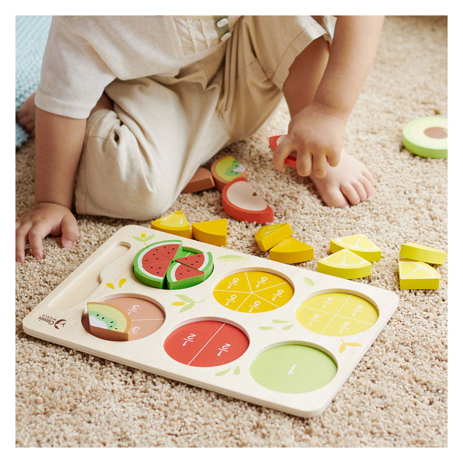 Classic World Cutting Fruit Puzzle Wooden