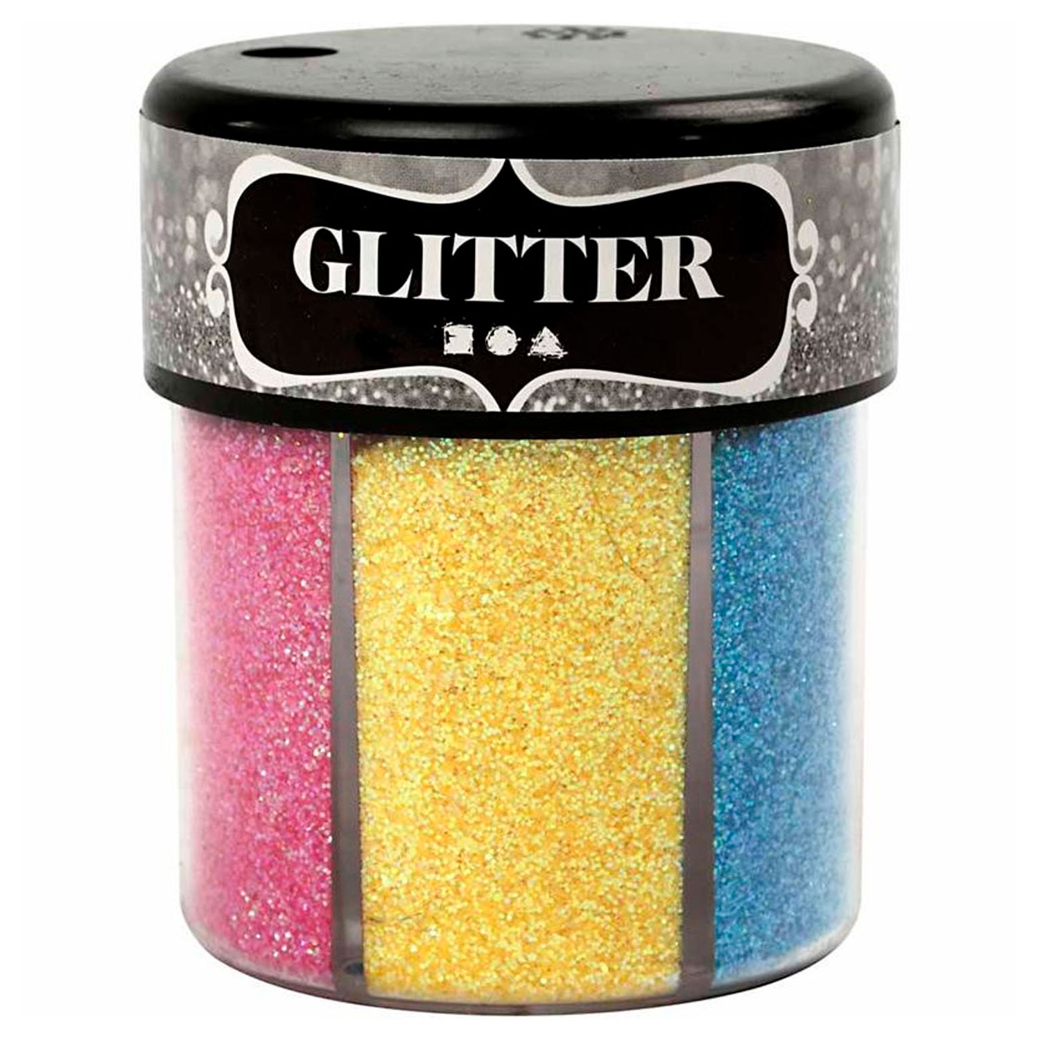 uitbreiden Afleiden Woordenlijst Glitters Colors, 6x13gr. | Thimble Toys