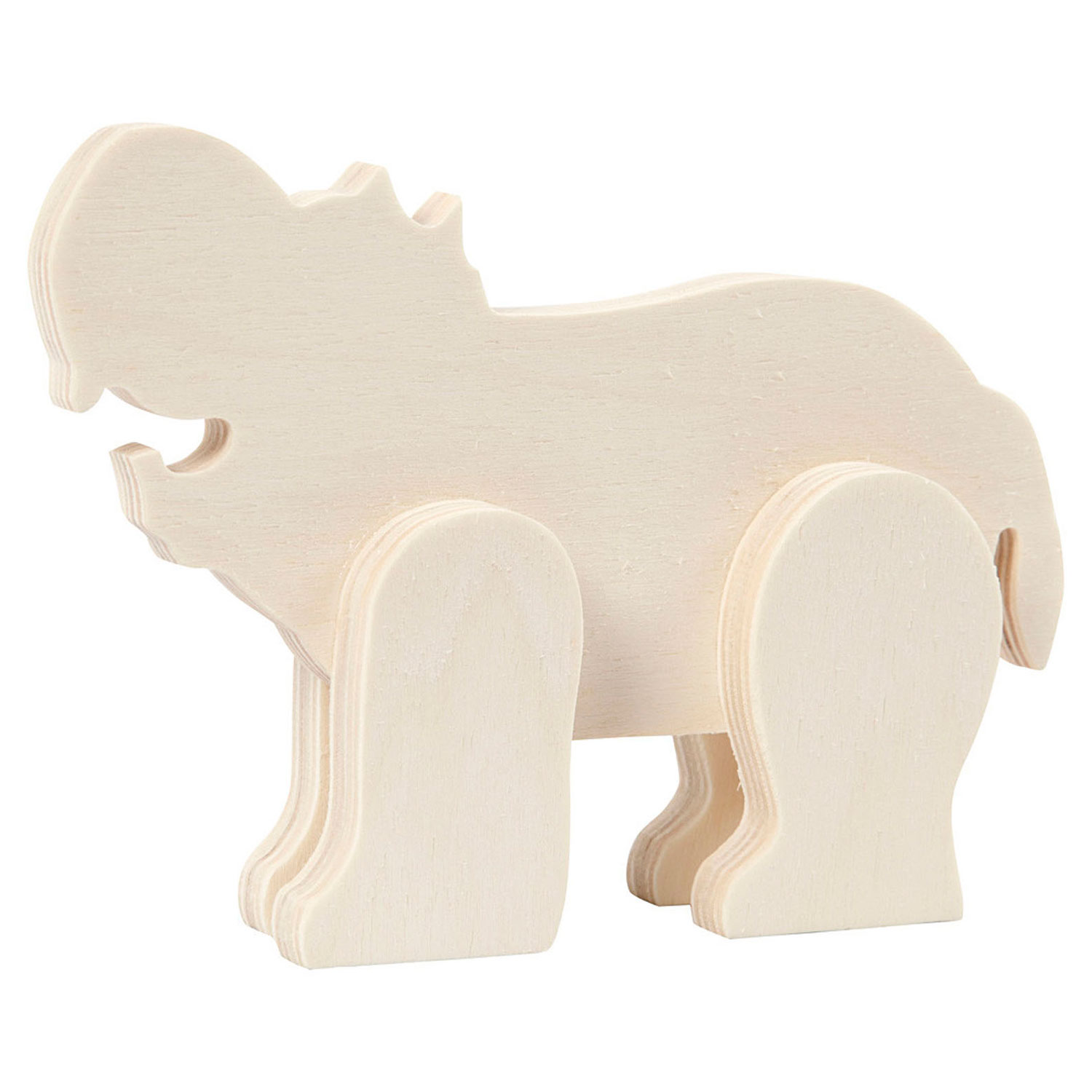 Houten Figuur Dier - Nijlpaard Thimble Toys
