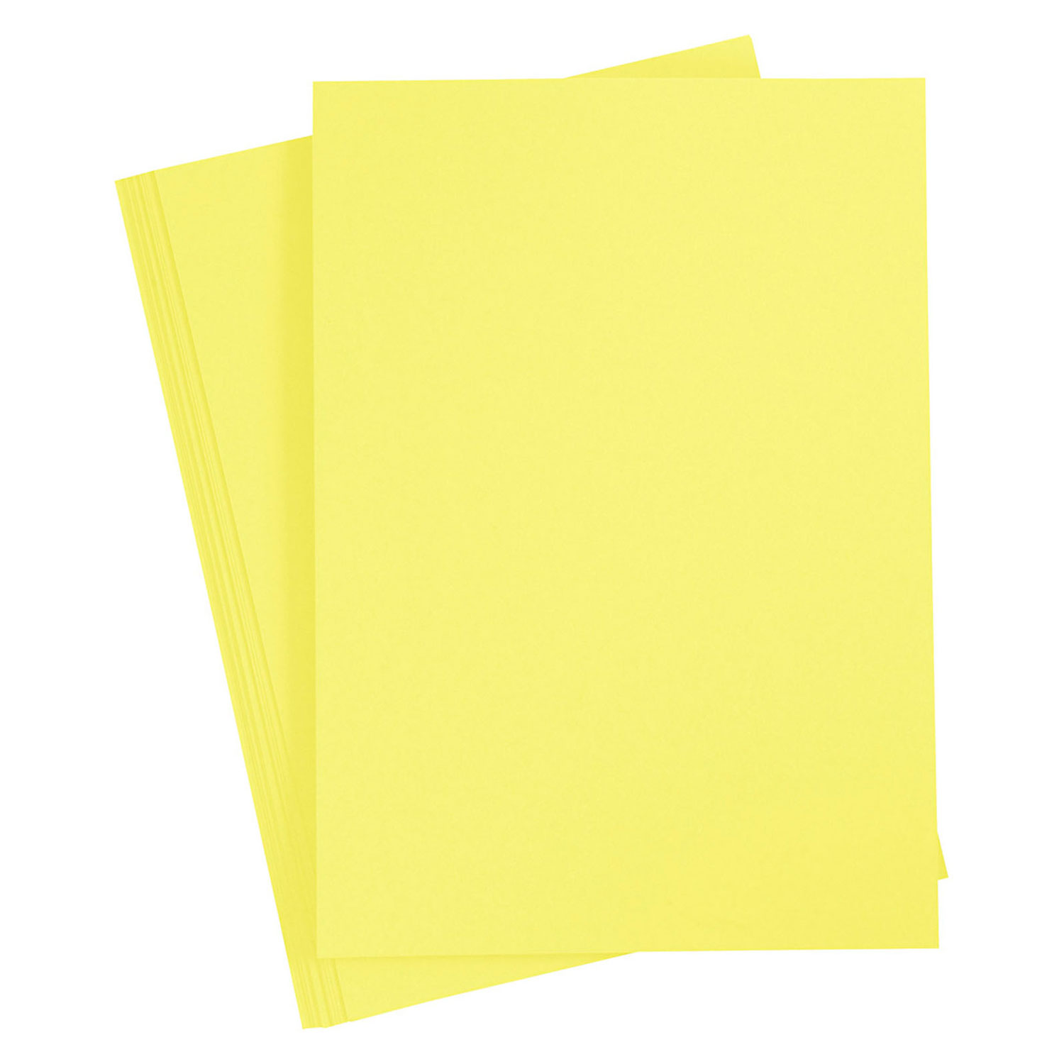 Sluier schild ten tweede Colored Cardboard, Canary Yellow, A4, 20 sheets | Thimble Toys