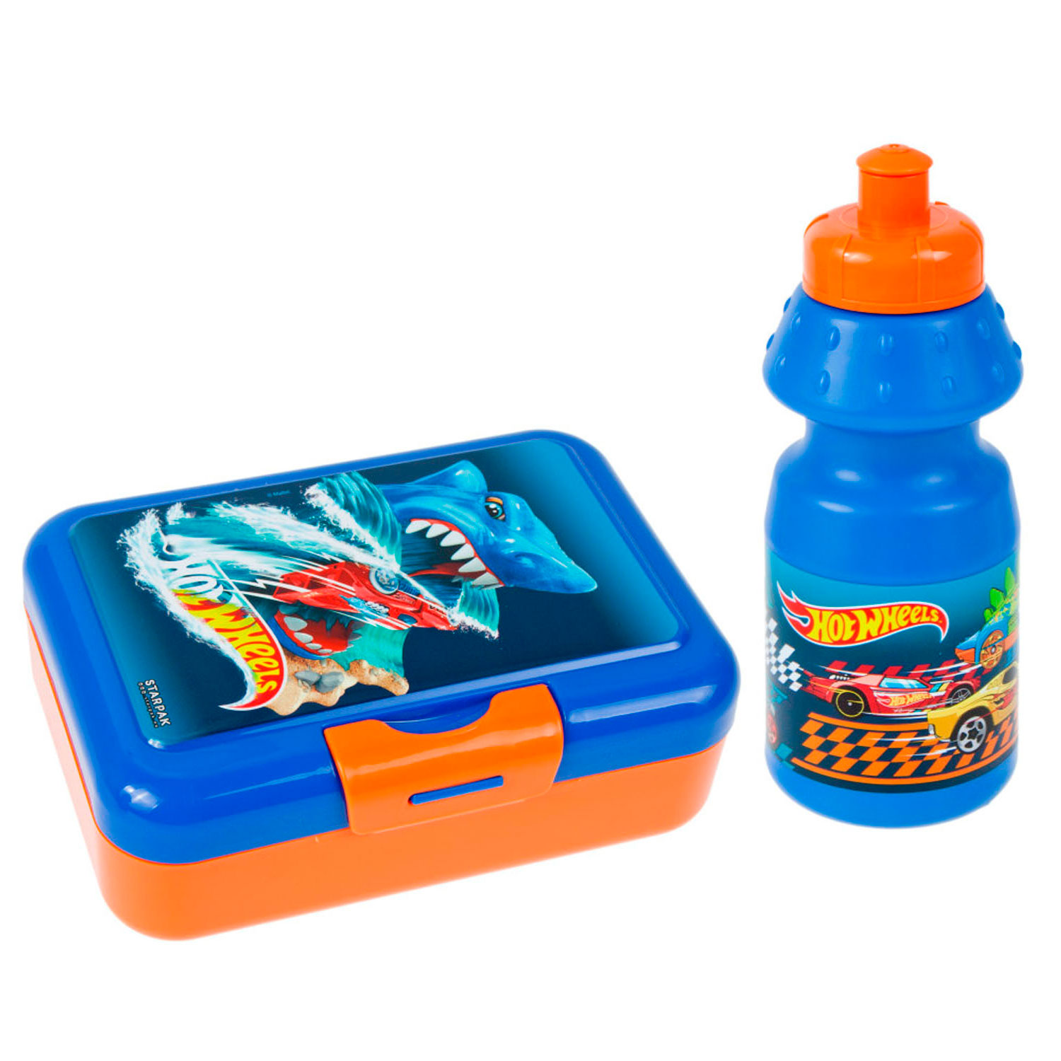 Lunch box with Hot Wheels drinking bottle