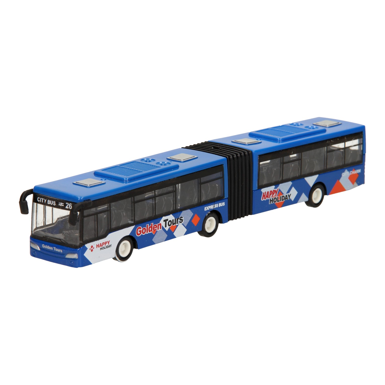 huilen wat betreft pad Metalen Bus - Blauw | Thimble Toys