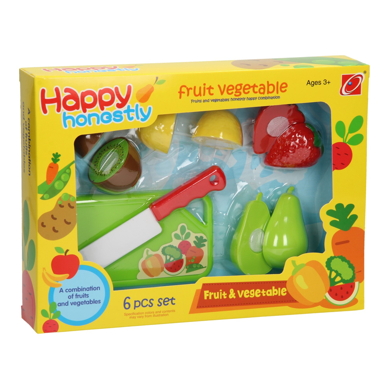 Interactie Classificeren vermijden Cutting fruit with cutting board, 10 pcs. | Thimble Toys