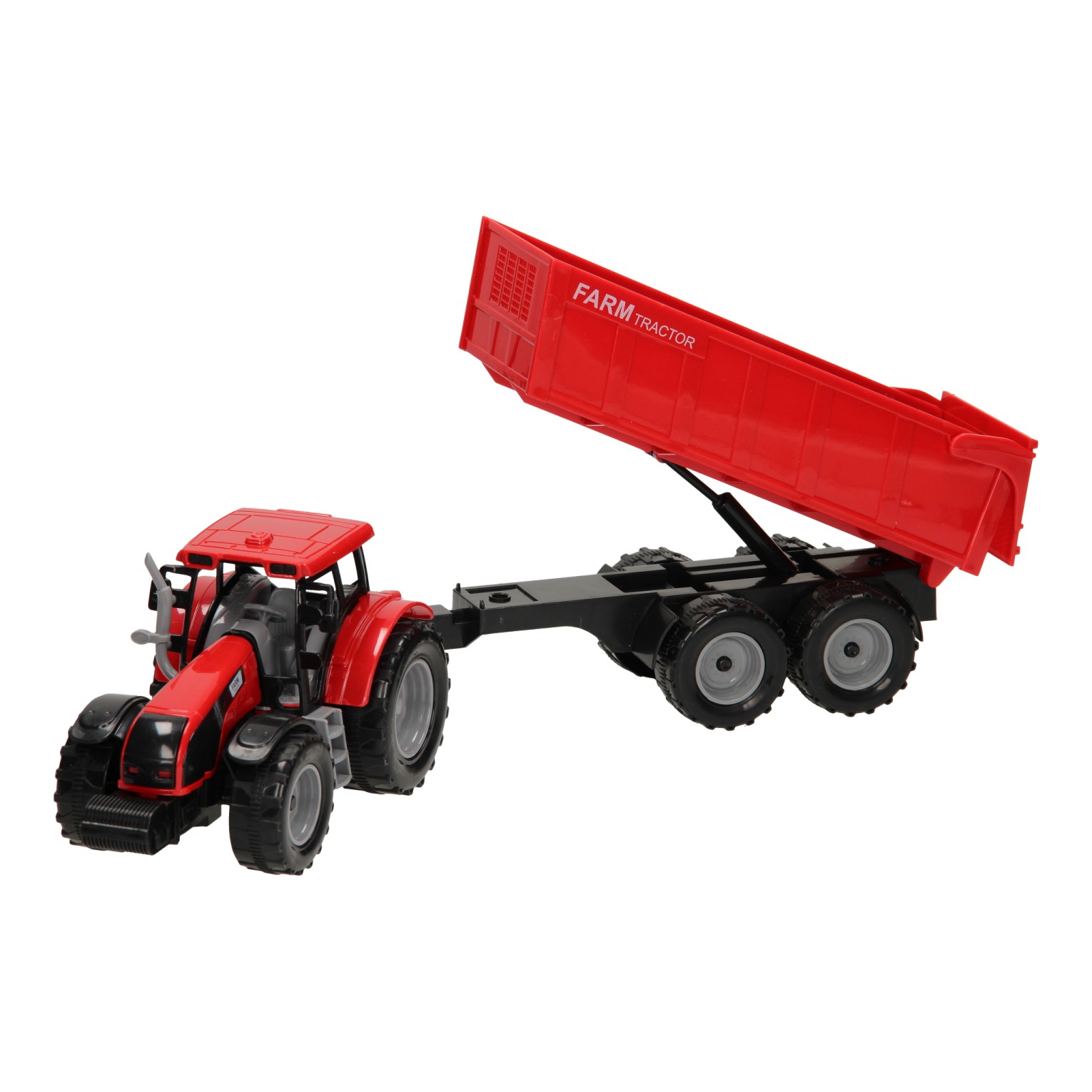 Nylon scheuren Matron Tractor met Aanhanger 1:32 | Thimble Toys