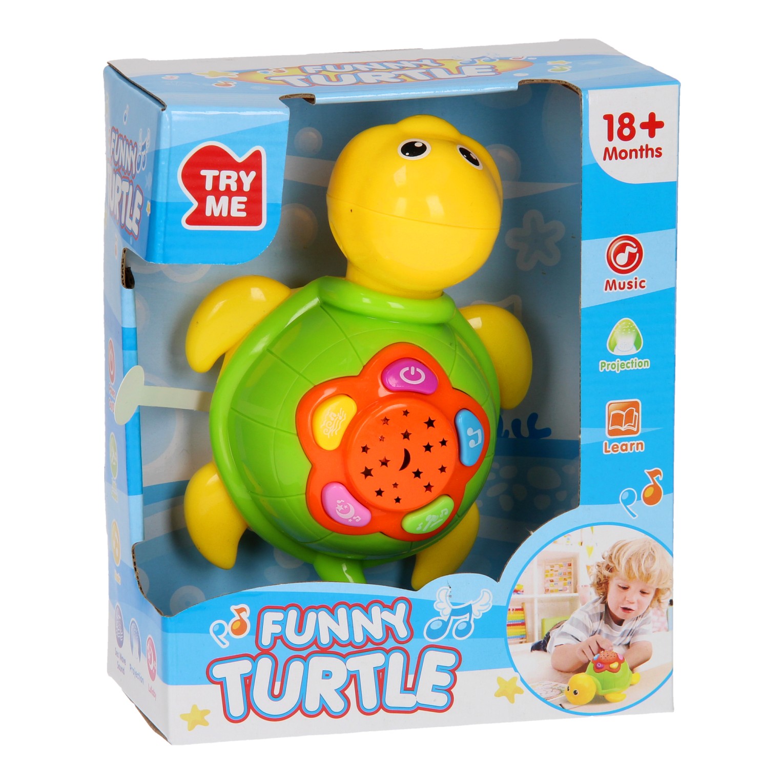 ontwerp Uitsluiten Weggegooid Playing Animals Light &amp; Sound - Turtle | Thimble Toys