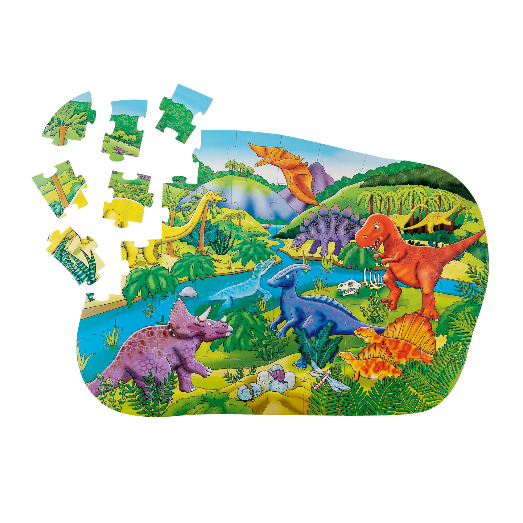 Floor Puzzle Dino 50pcs Thimble Toys