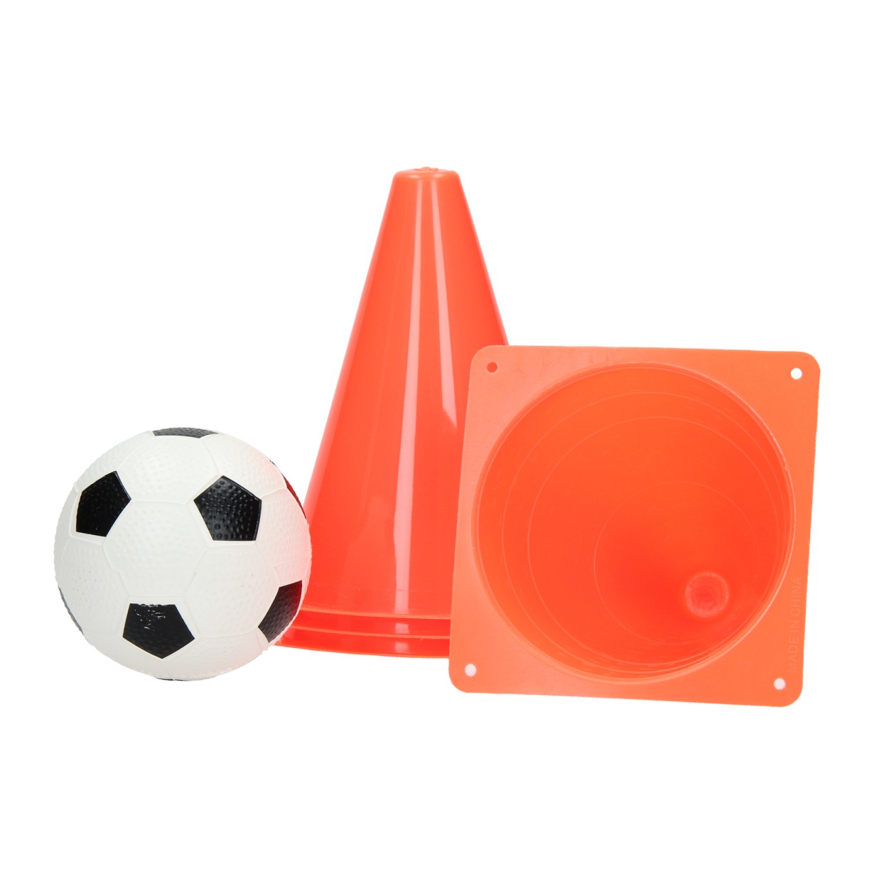 Wholesale, Football Training Set - 4 Cones & Mini Football