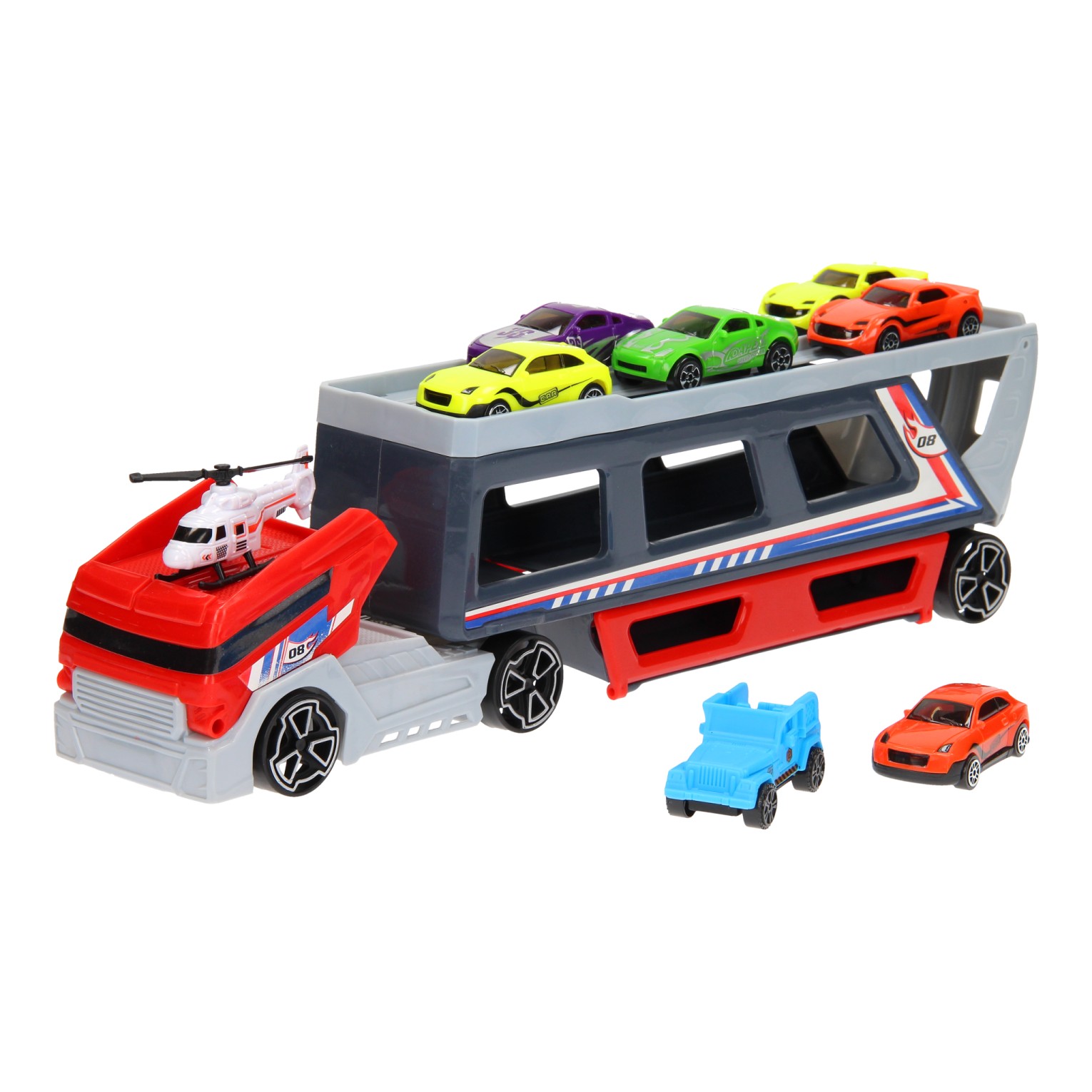 Kaap Controversieel Systematisch Auto Transporter met Schans | Thimble Toys