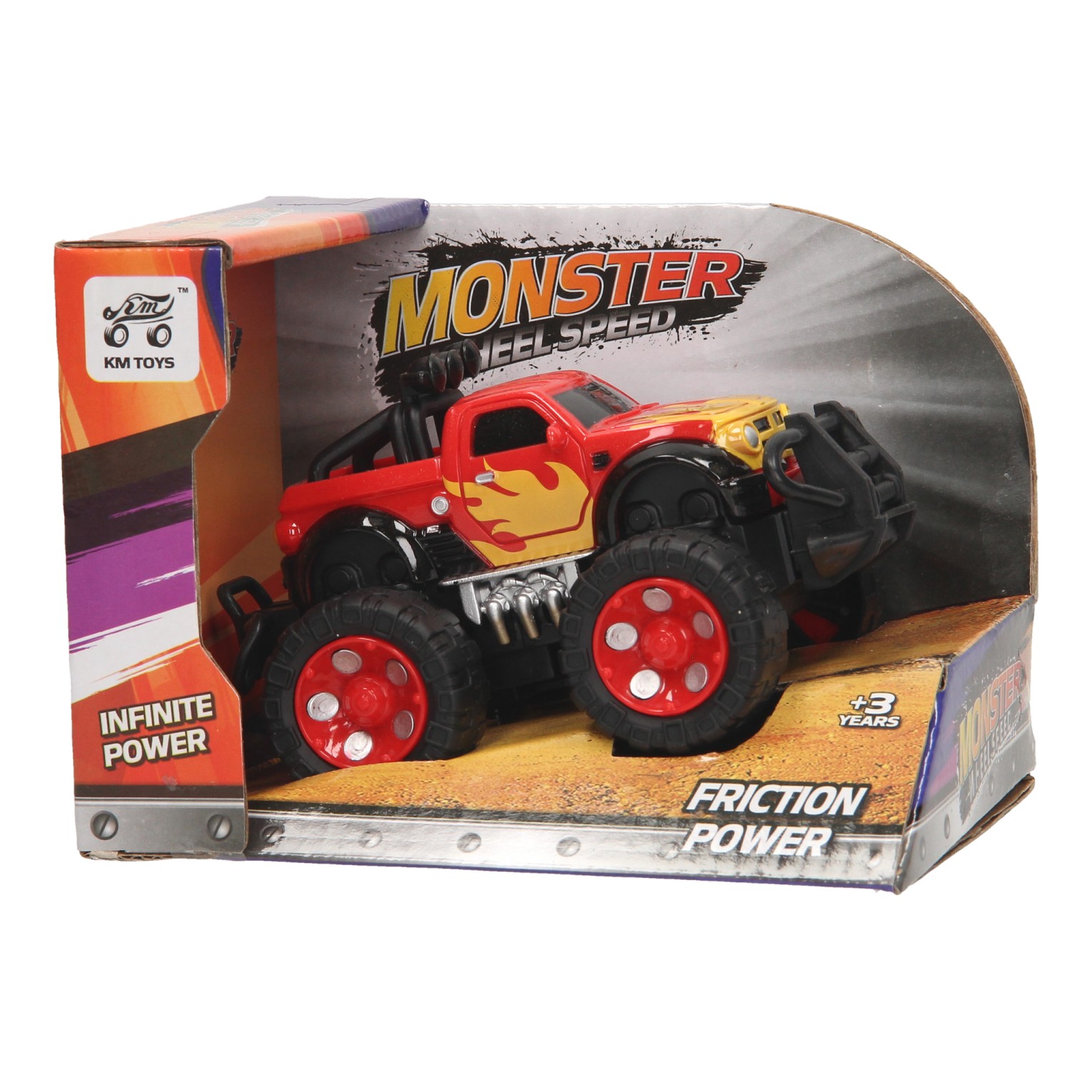 Friction Monster Truck Flames
