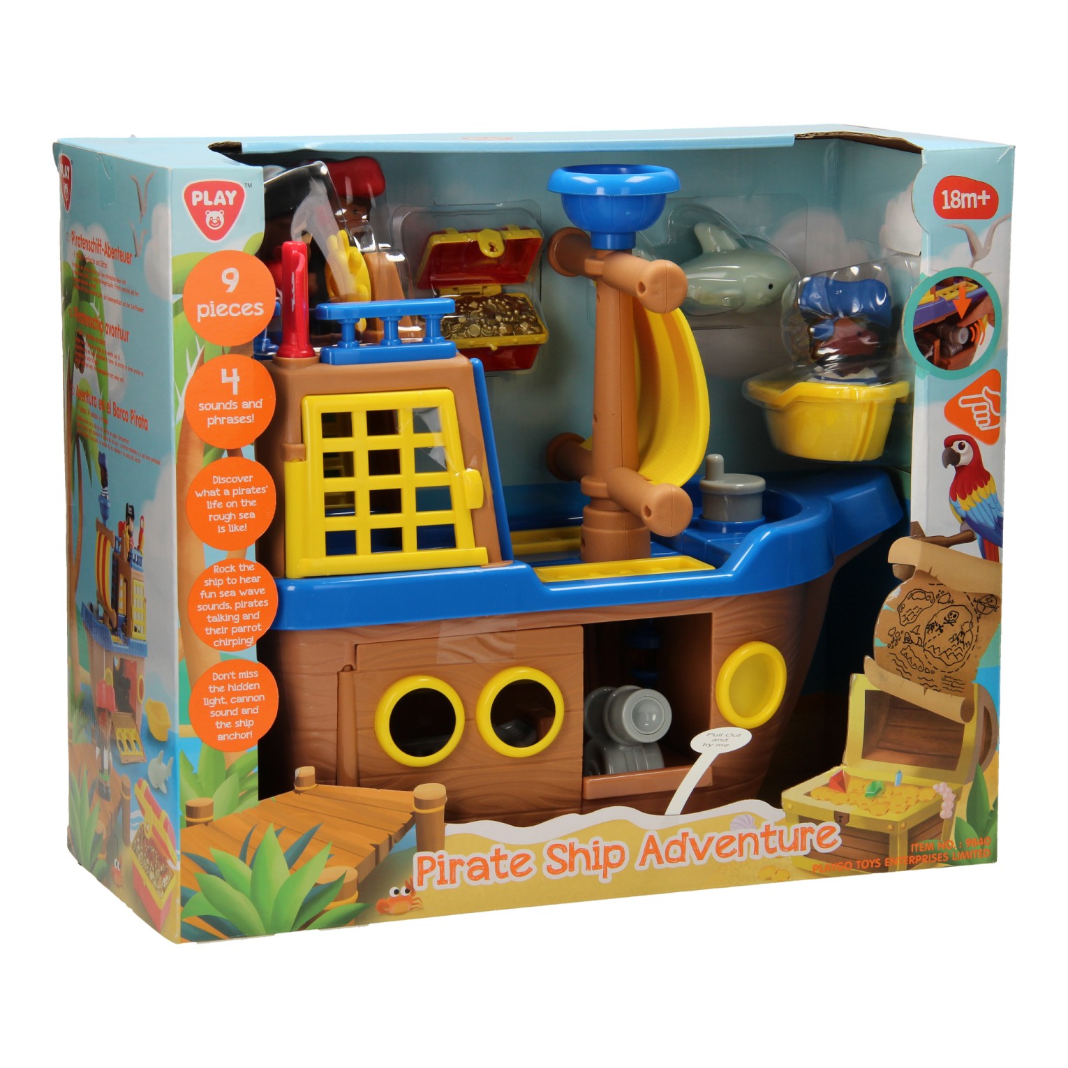 Encyclopedie langzaam Ecologie Play Piratenschip met Accessoires | Thimble Toys