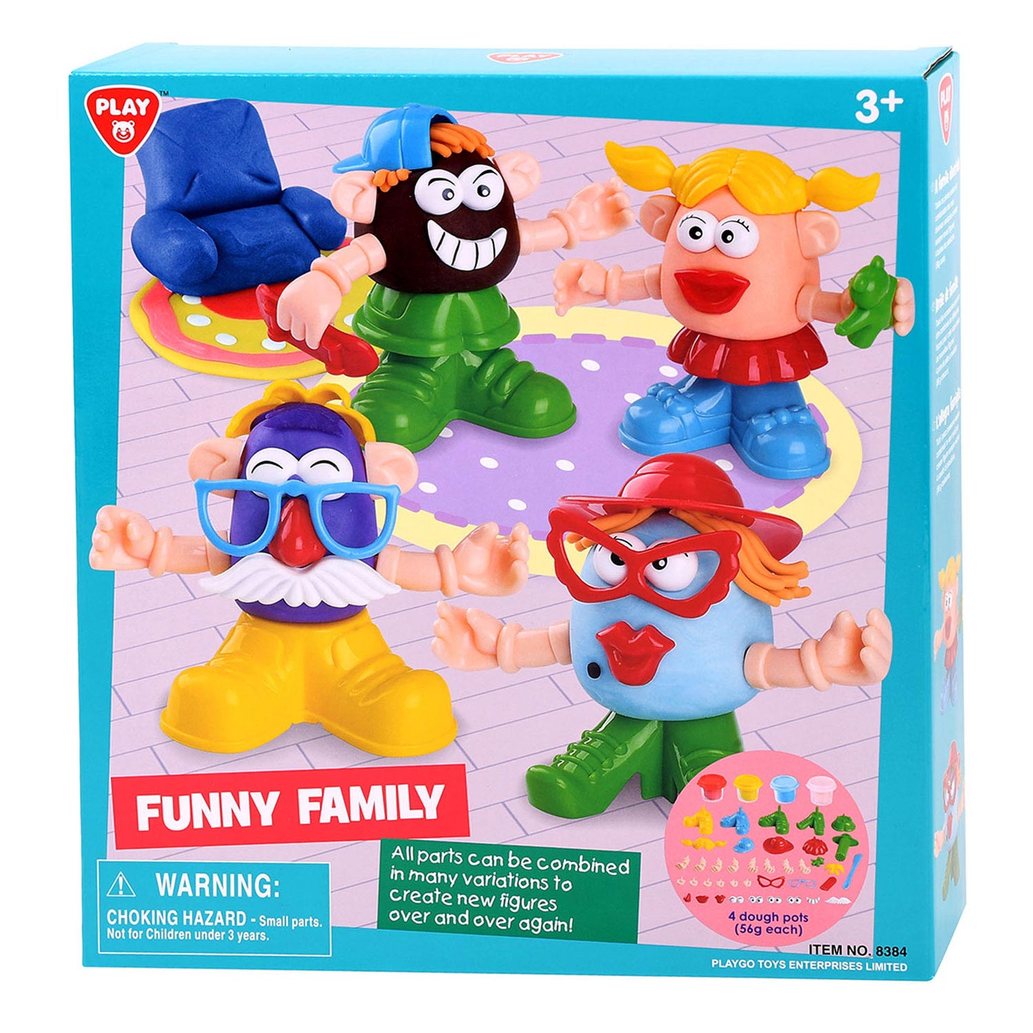 Play Clay Set Funny Family | Thimble Toys